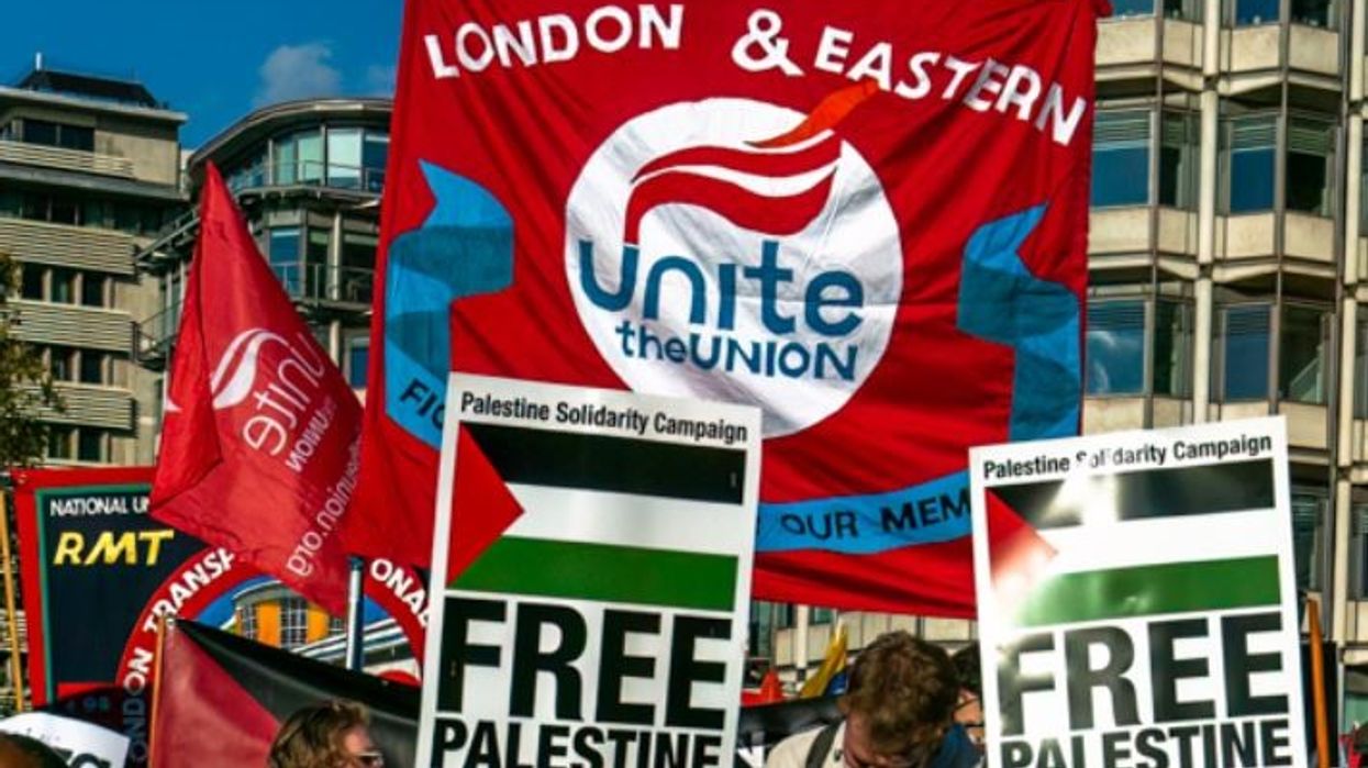 Left-wing groups marches