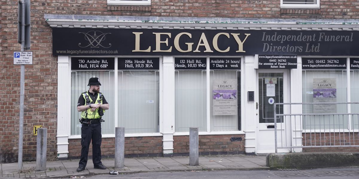 NextImg:Hull funeral parlour sees 34 bodies removed as two arrested in police investigation