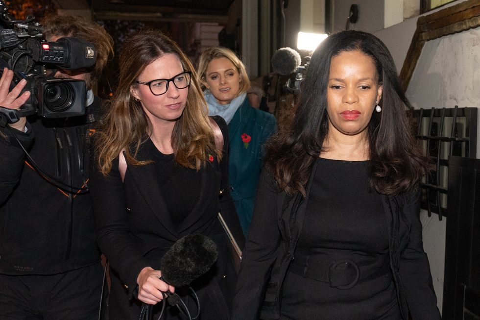 Leicester East MP Claudia Webbe leaves Westminster Magistrates Court, London, she has been given a 10-week jail term suspended for two years and 200 hours' community service for harassing Michelle Merritt, a long-term friend of her boyfriend, Lester Thomas, who said she needed therapy after her ordeal.