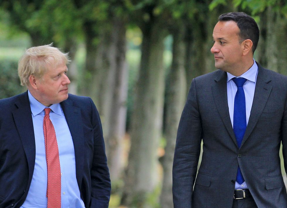 Leo Varadkar meeting with Prime Minister Boris Johnson at Thornton Manor Hotel on The Wirral.