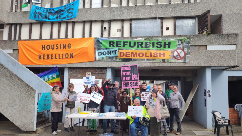 Lesnes Estate protesters