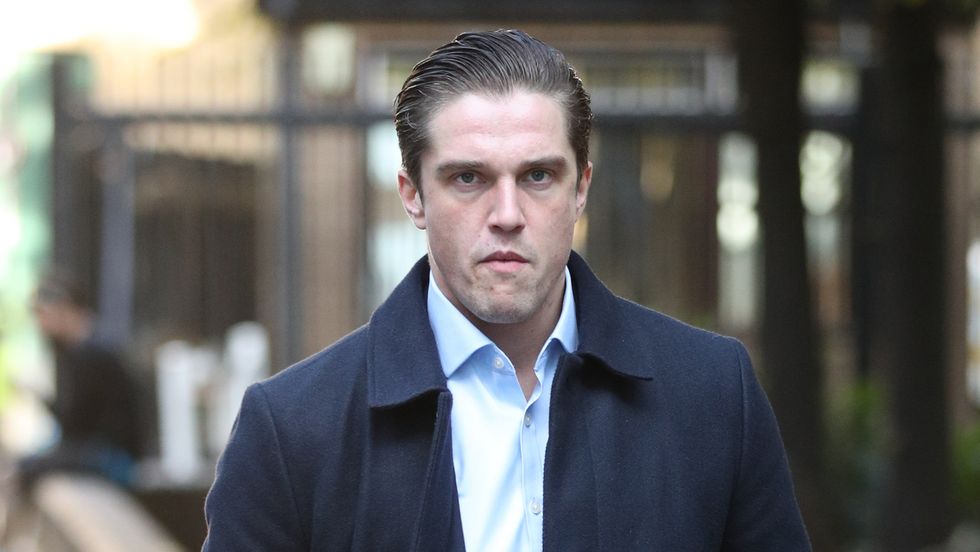 Lewis Bloor arriving at Southwark Crown, London, 19/09/21