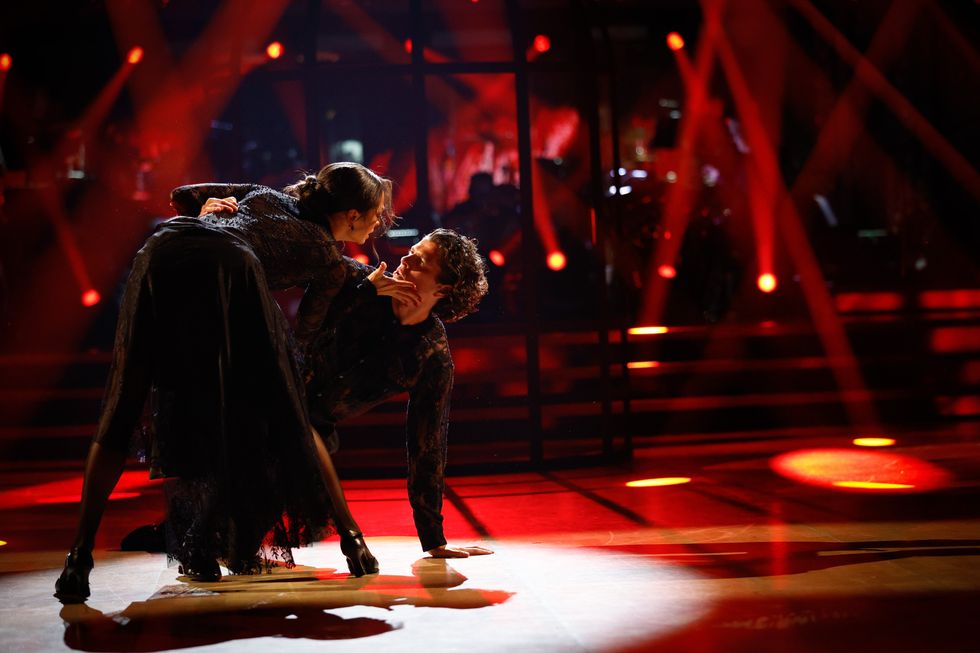 Lewis Cope and Katya Jones