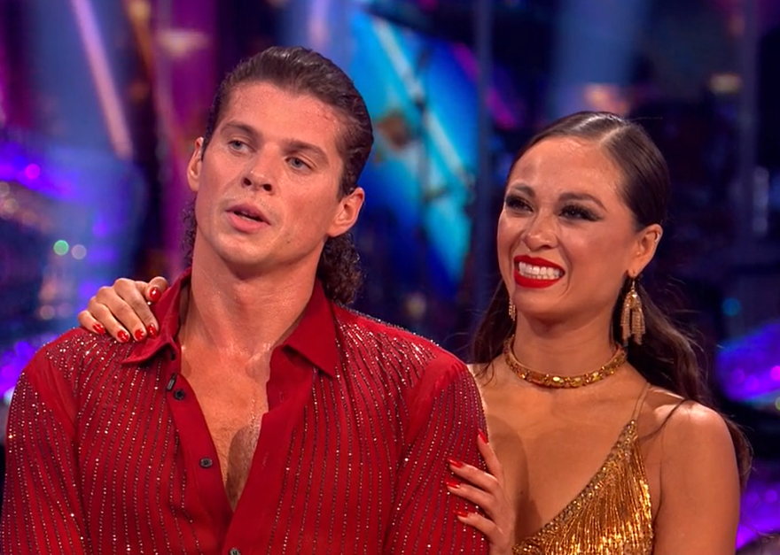 Lewis Cope and Katya Jones