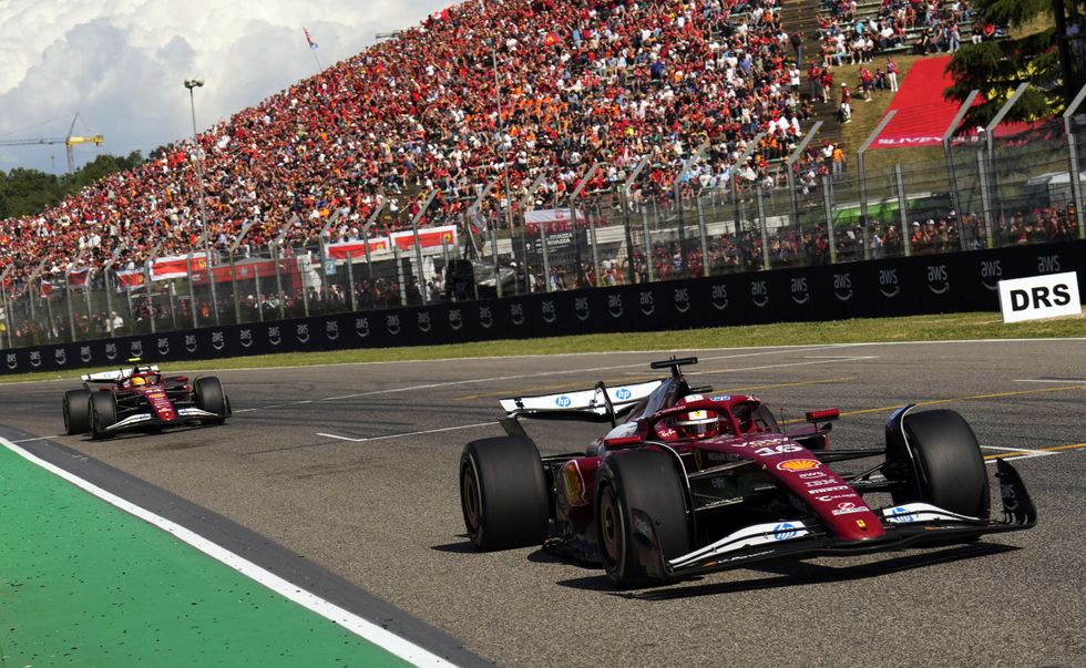 Lewis Hamilton and Charles Leclerc