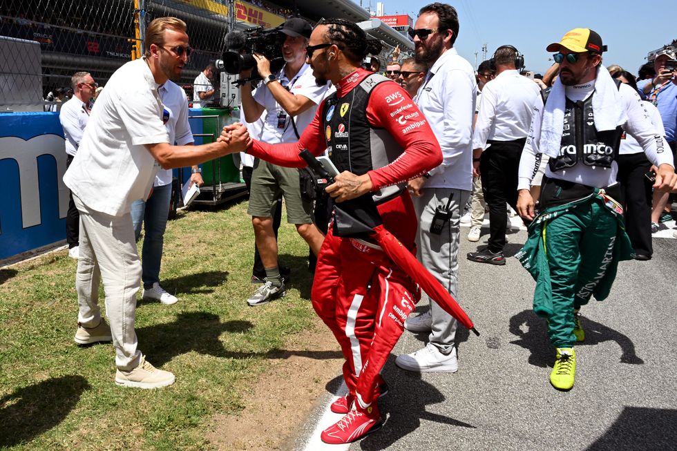 Lewis Hamilton and Harry Kane