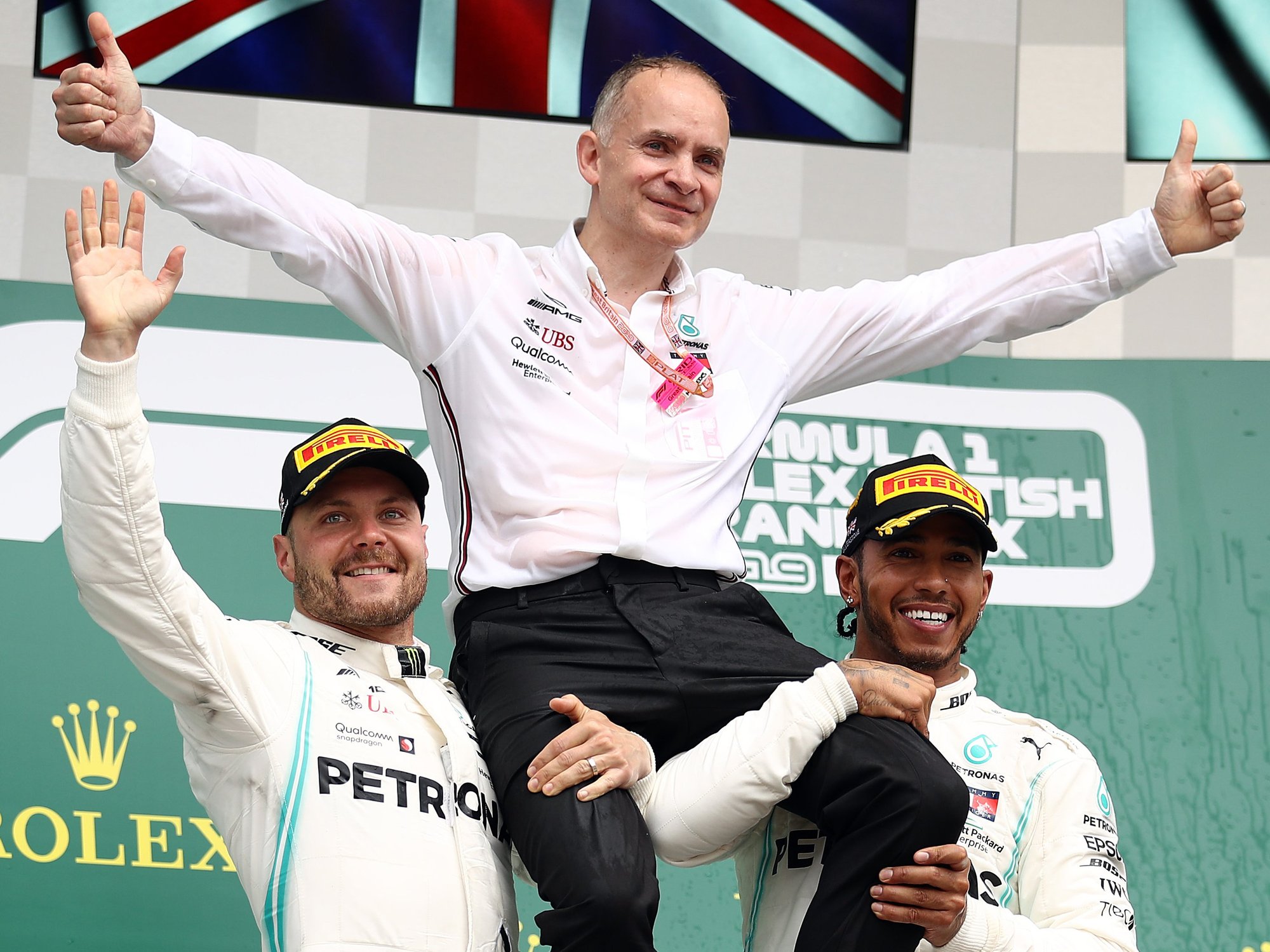 Lewis Hamilton and John Owen