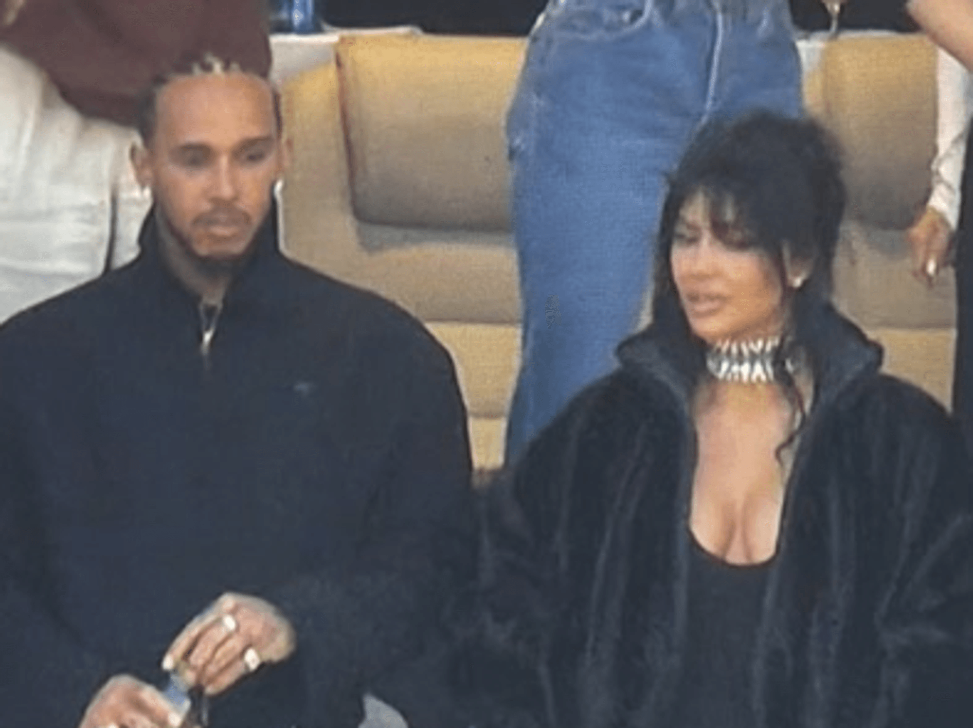 Lewis Hamilton and Kim Kardashian