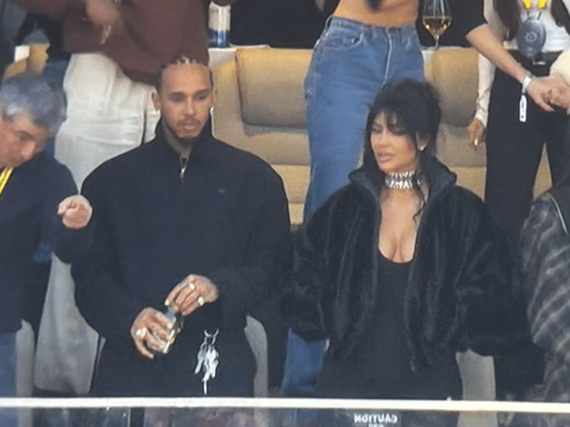 Lewis Hamilton and Kim Kardashian