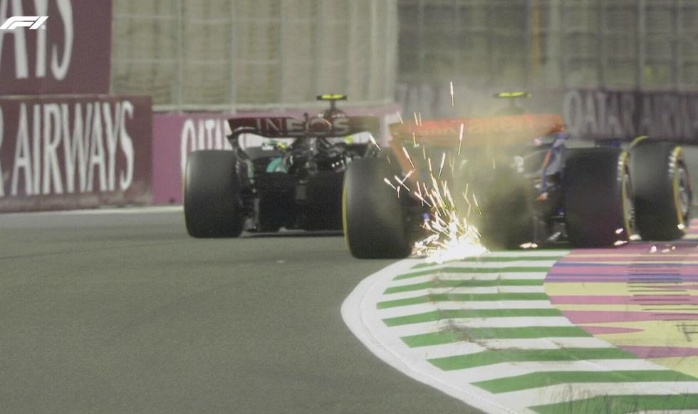 Lewis Hamilton and Logan Sargeant