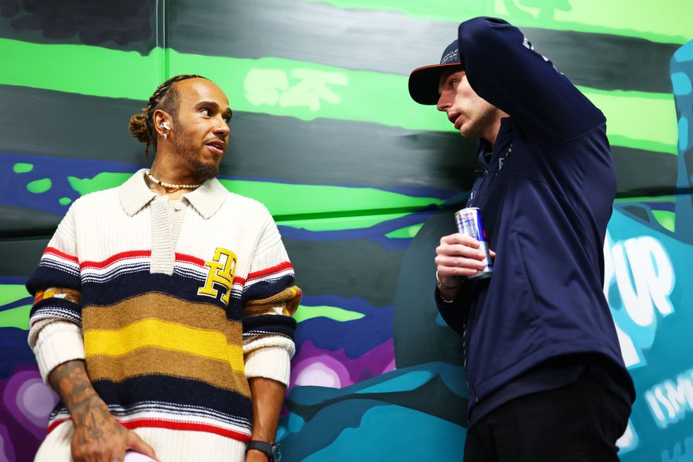 Lewis Hamilton and Max Verstappen