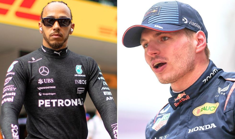 Lewis Hamilton and Max Verstappen