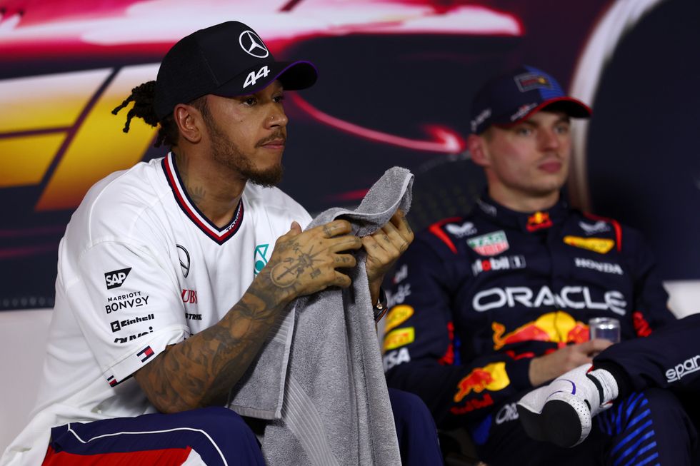 Lewis Hamilton and Max Verstappen