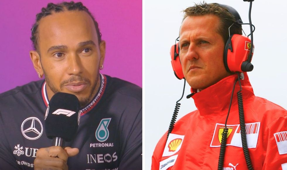 Lewis Hamilton and Michael Schumacher