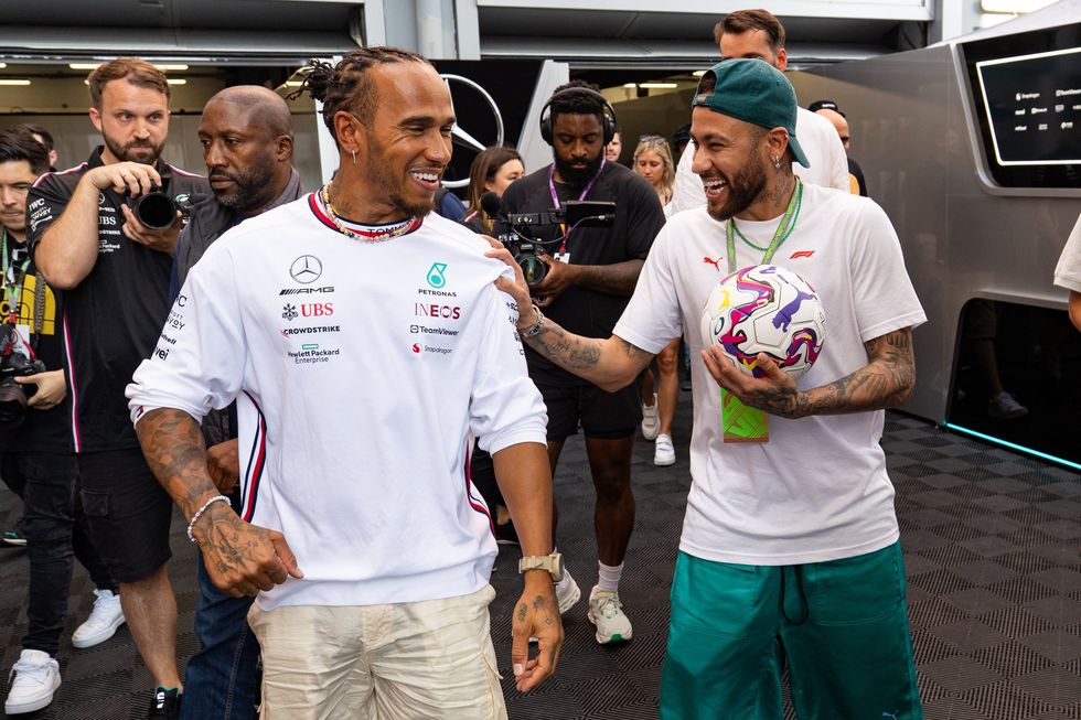 Lewis Hamilton and Neymar are both close friends