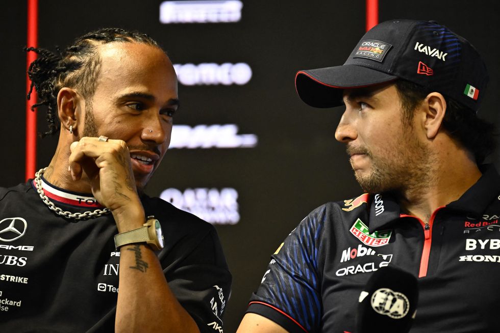 Lewis Hamilton and Sergio Perez