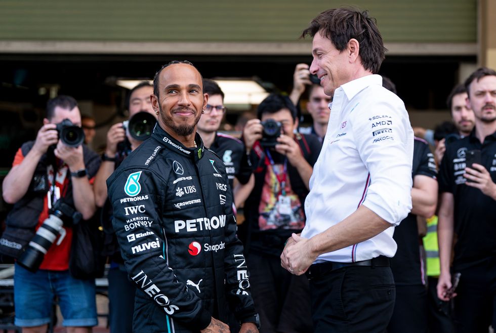 Lewis Hamilton and Toto Wolff