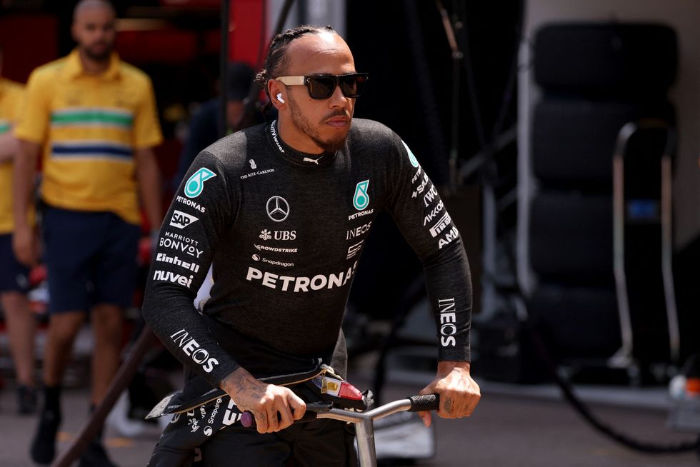Lewis Hamilton appeared frustrated at being behind George Russell in qualifying again