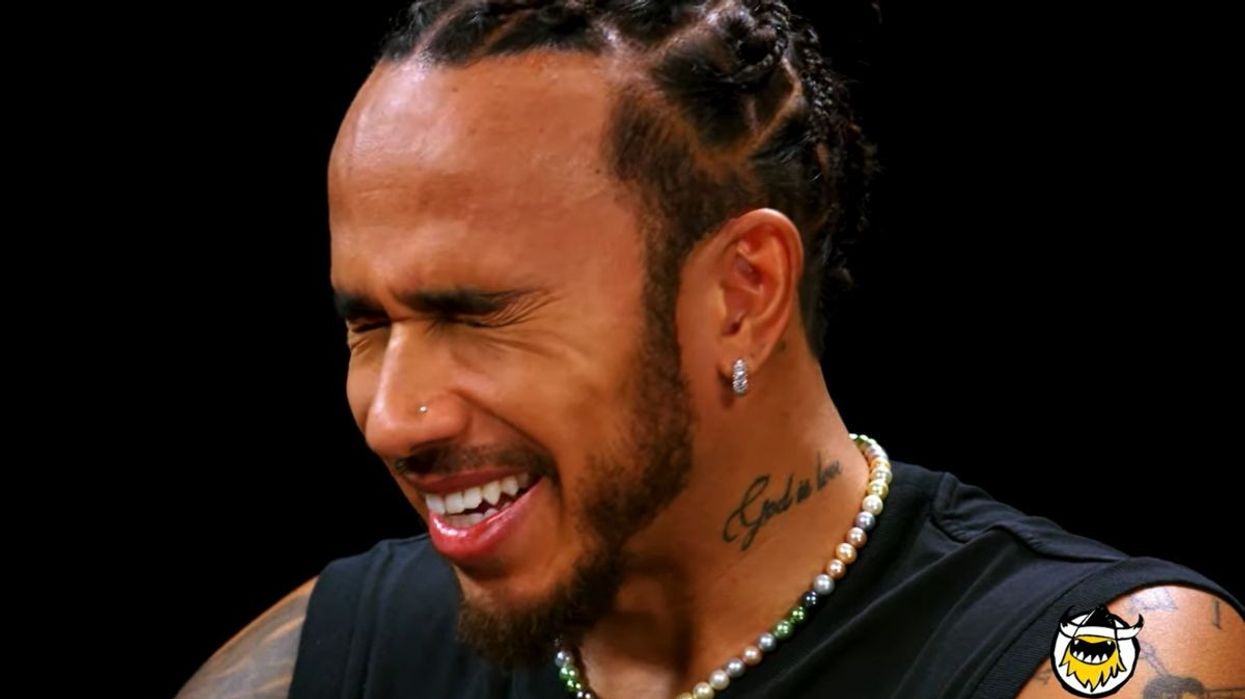 Lewis Hamilton appeared on the famous Hot Ones show
