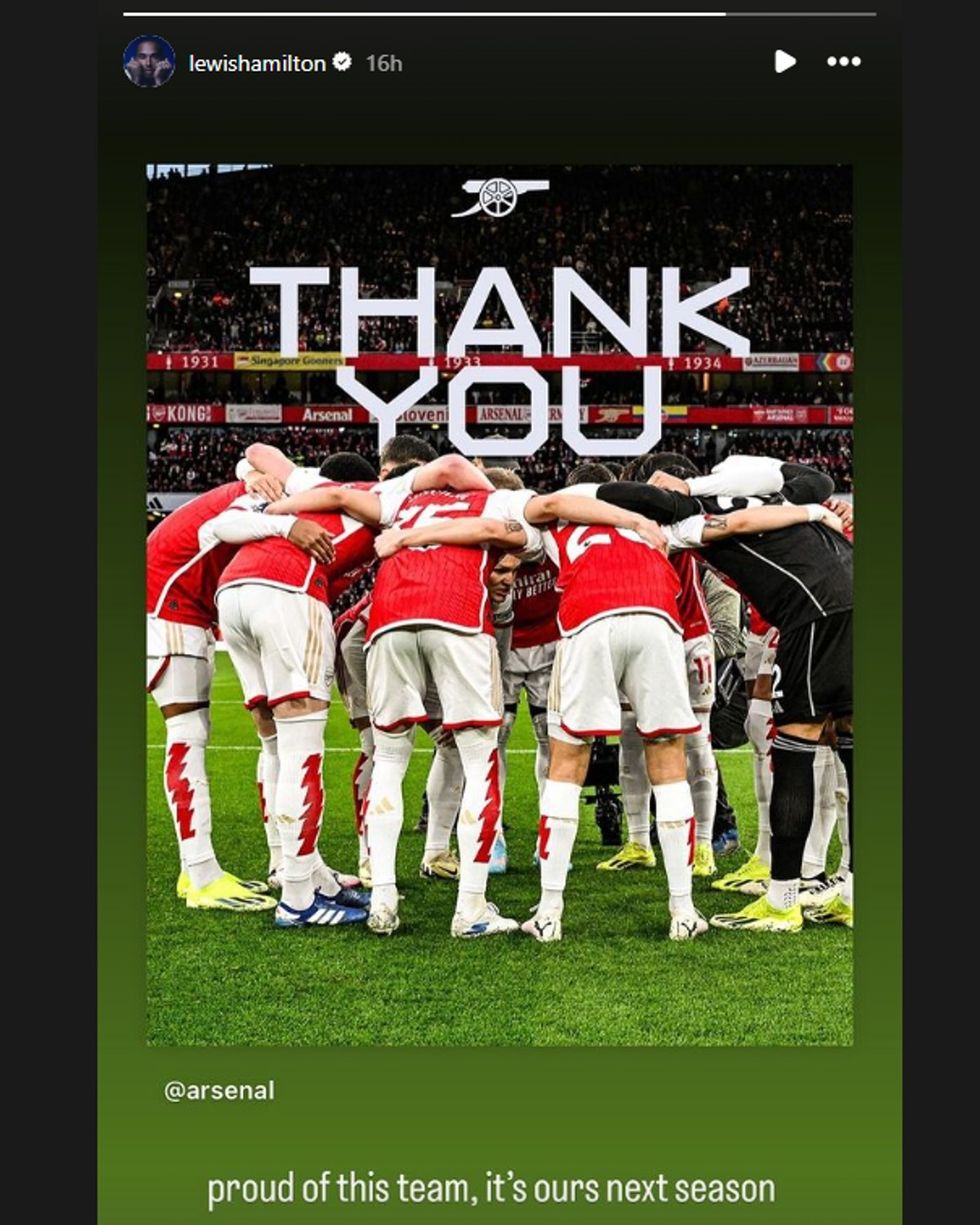 Lewis Hamilton Arsenal