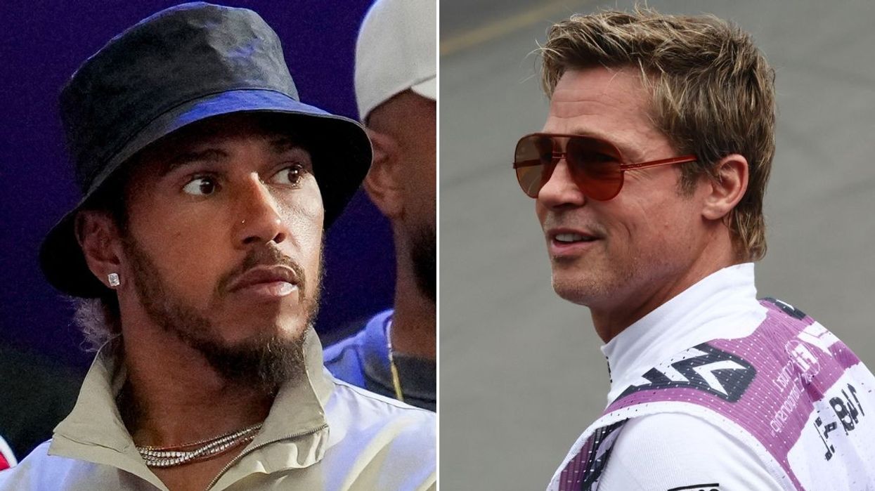 Lewis Hamilton Brad Pitt