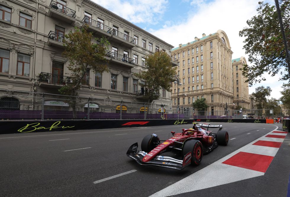 Lewis Hamilton crashed out of Q2 in Baku