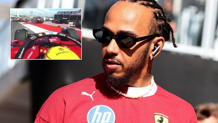 Lewis Hamilton credited his car\u2019s Halo safety device with saving his life after a piece of debris narrowly missed his head during a chaotic start to the United States Grand Prix Sprint