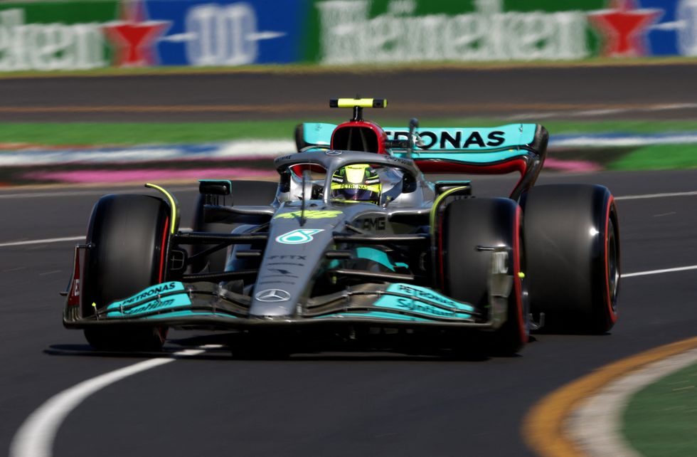Lewis Hamilton during practice in Australia