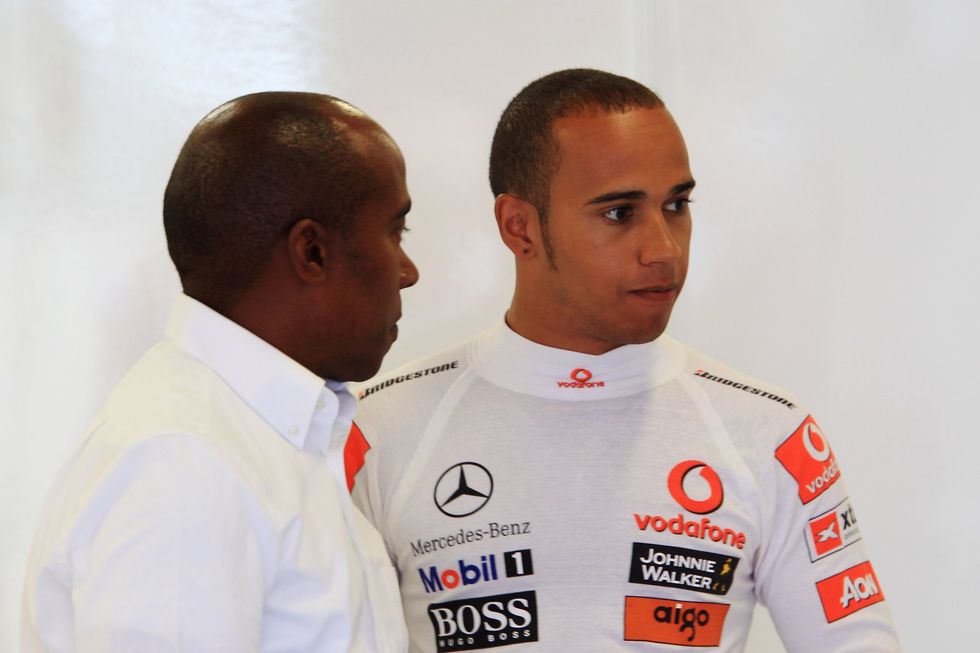 Lewis Hamilton fell out with his father, Anthony Hamilton, in 2010