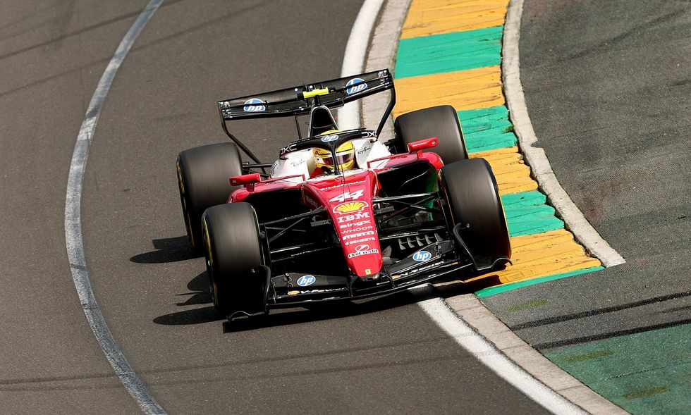 Lewis Hamilton finished fourth at the Australian Grand Prix, behind third-placed teammate Charles Leclerc