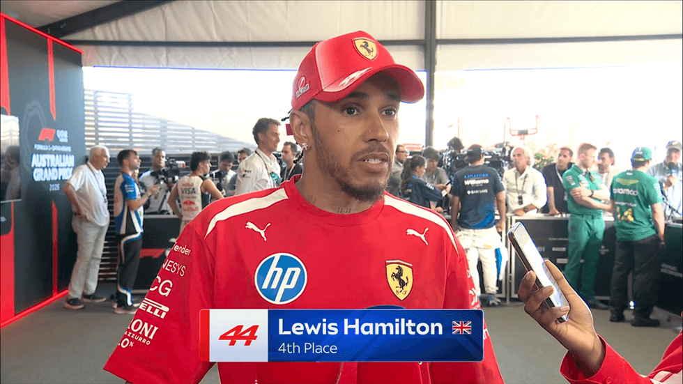 Lewis Hamilton has expressed his delight after finishing fourth at the Australian Grand Prix on Sunday, with the Ferrari star looking much more comfortable