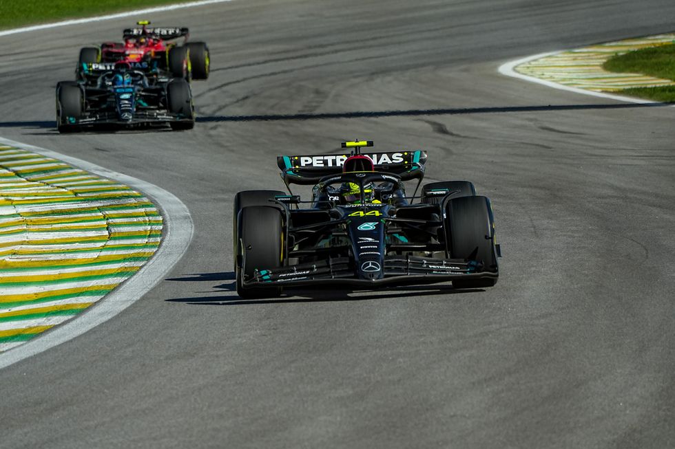 Lewis Hamilton Mercedes F1 Brazil Grand Prix