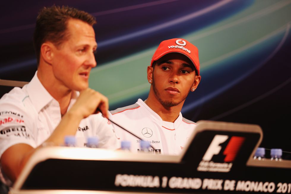 Lewis Hamilton replaced Michael Schumacher at Mercedes
