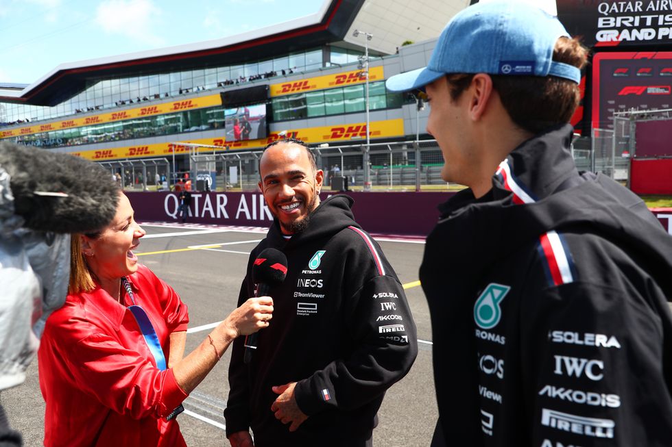 Lewis Hamilton will be hoping to catch George Russell