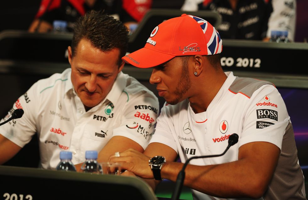 Lewis Hamilton will follow in Michael Schumacher's footsteps by joining Ferrari