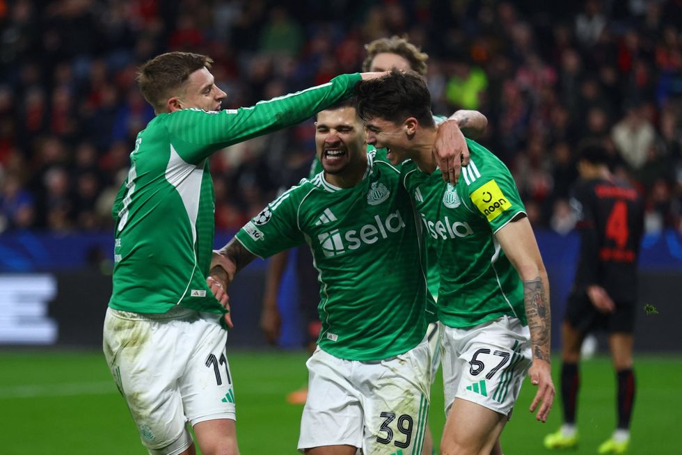 Lewis Miley became Newcastle's youngest goalscorer in the Champions League
