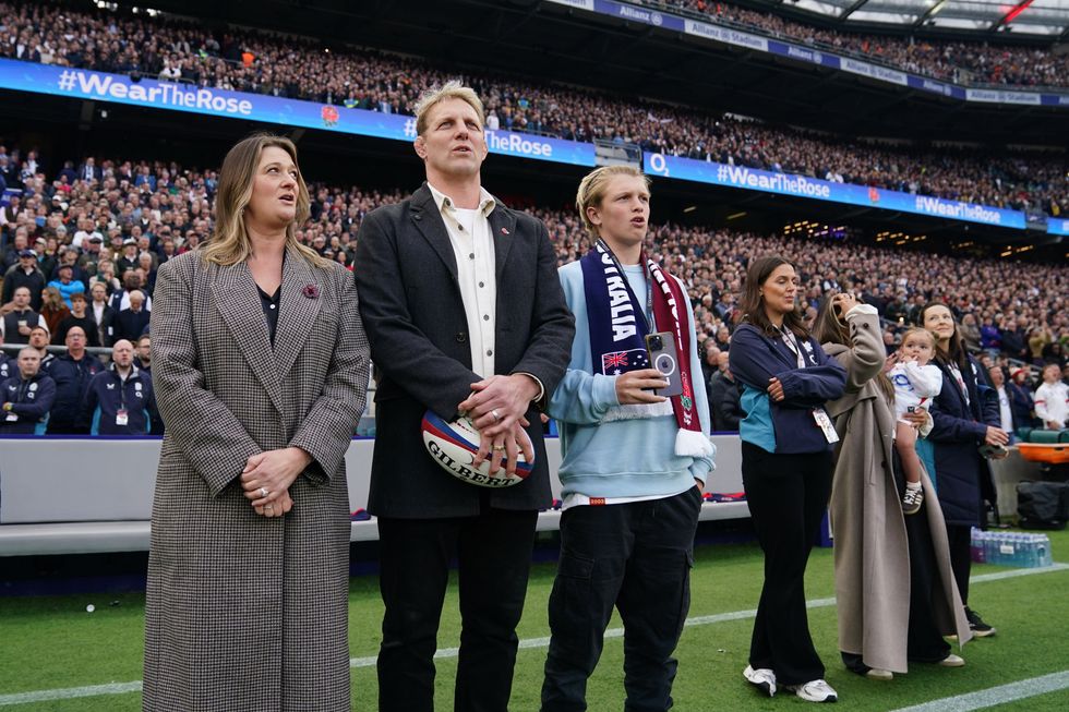 Lewis Moody was alongside his family at Twickenham