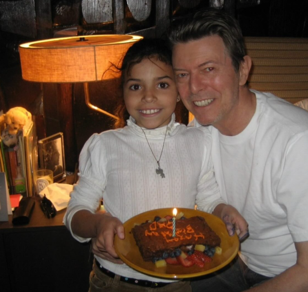 Lexi Jones and her late father David Bowie