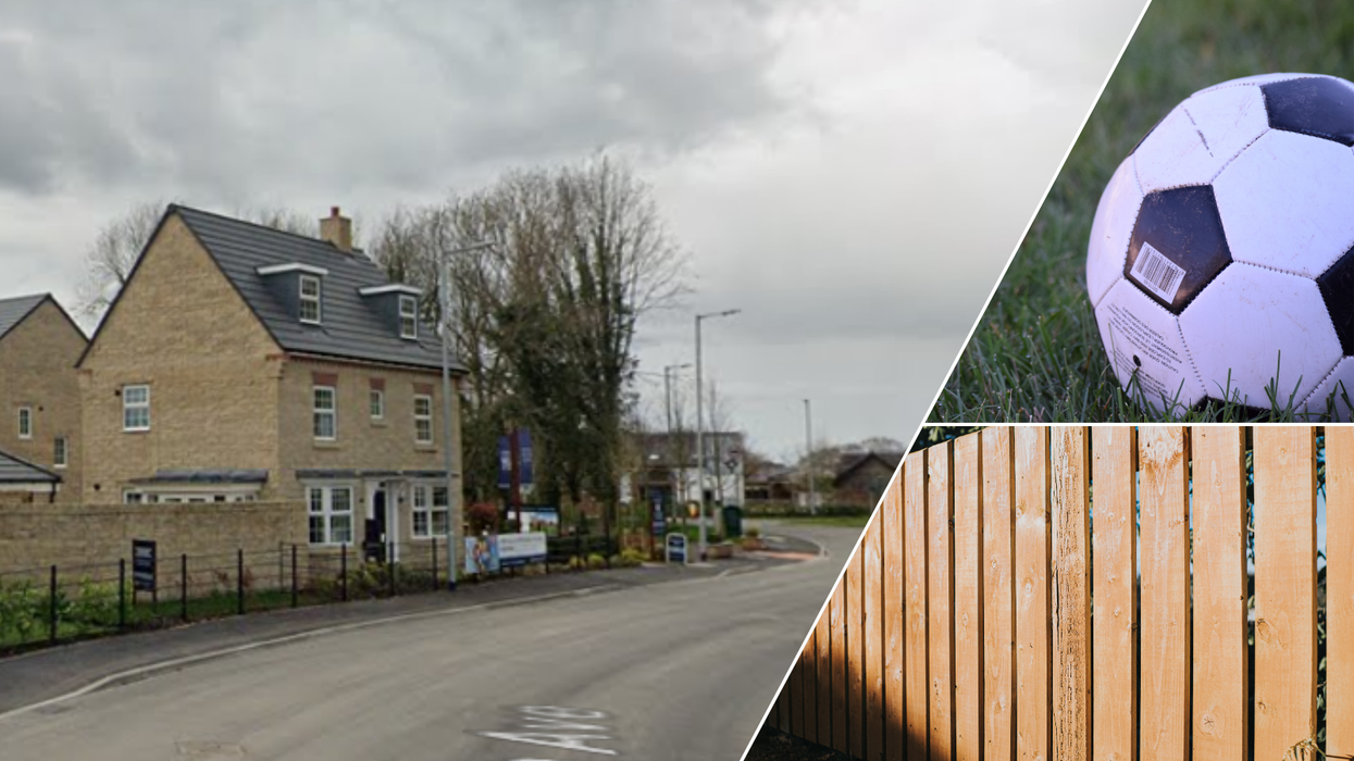 Leyland Avenue/football/fence