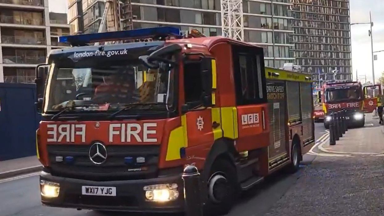 LFB responds to fire at Britannia hotel