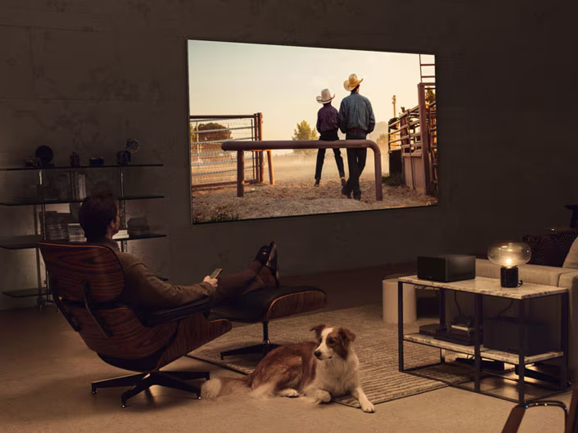 LG OLED TV model using a Zero Connect Box