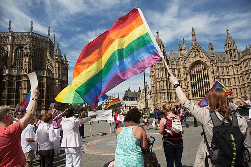 LGBT+ protesters
