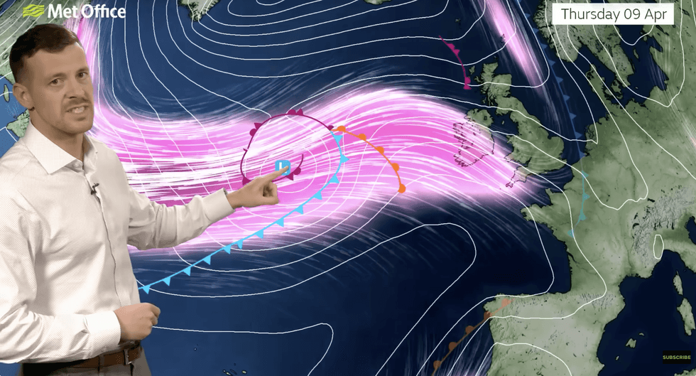 Liam Eslick warns the storm will be strengthened by the jet stream