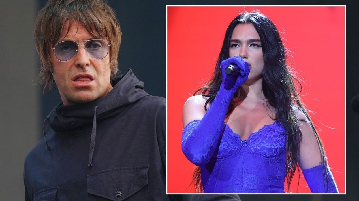 Liam Gallagher and Dua Lipa