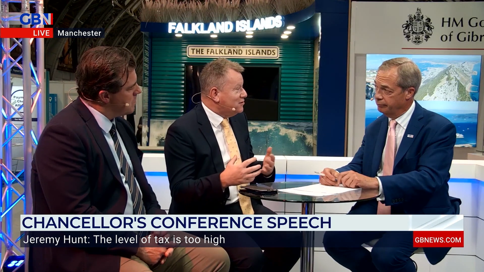 Liam Halligan, Lord David Frost and Nigel Farage appear on GB News