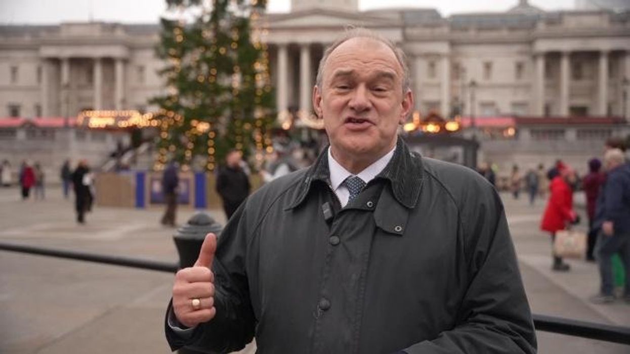 Ed Davey blasts ‘right-wing conspiracy theory trolls’ as Lib Dem leader delivers Christmas message