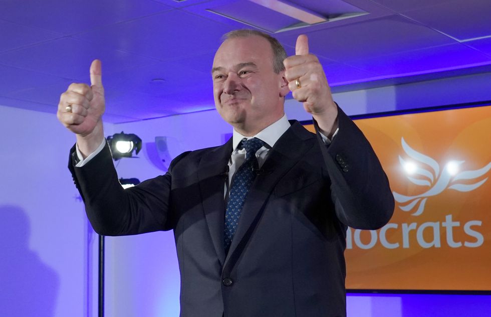 Liberal Democrat leader Sir Ed Davey after giving his keynote address at One Canada Square in east London, to his his party's annual Lib Dem conference which is being held virtually this year. Picture date: Sunday September 19, 2021.