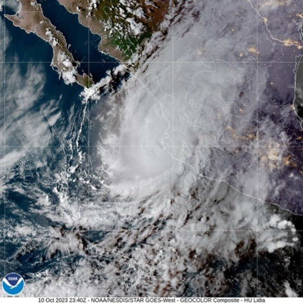 Lidia arrived to Mexico as a category-4 hurricane (NOAA)