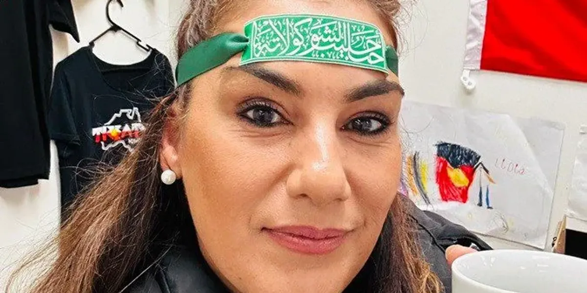 NextImg:Lidia Thorpe wore Hamas-style headband just months before heckling King Charles