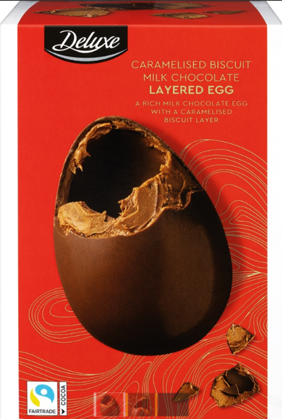 Lidl Caramelised Biscuit Milk Chocolate Layered Easter Egg